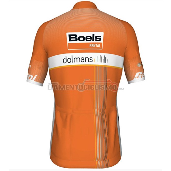 Abbigliamento Ciclismo Boels Dolmans Manica Corta 2018 Arancione